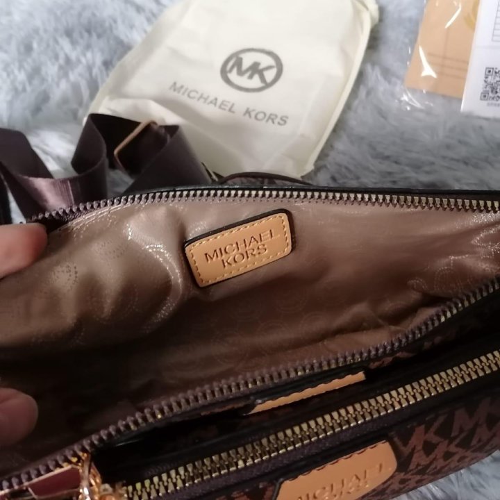 Карамельная сумка michael kors 3 в 1 новая