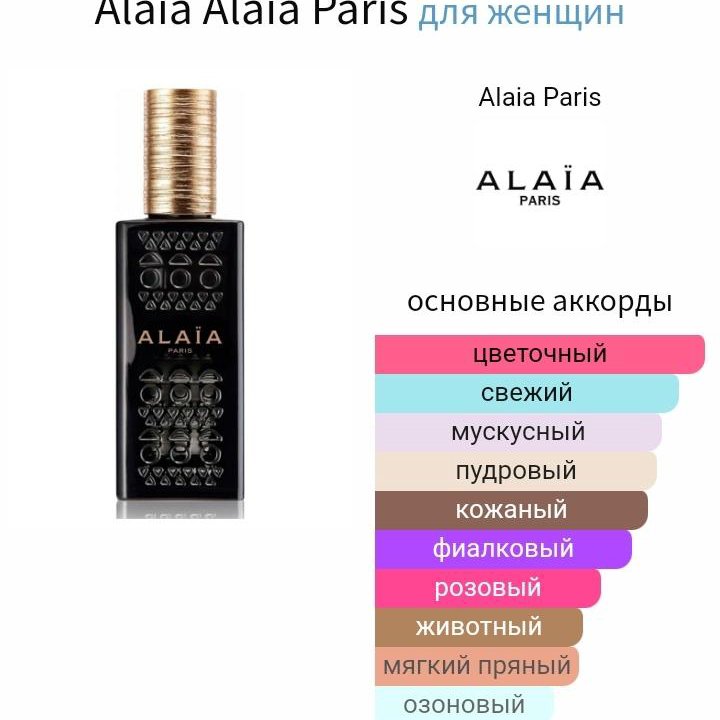 Alaia,парфюм