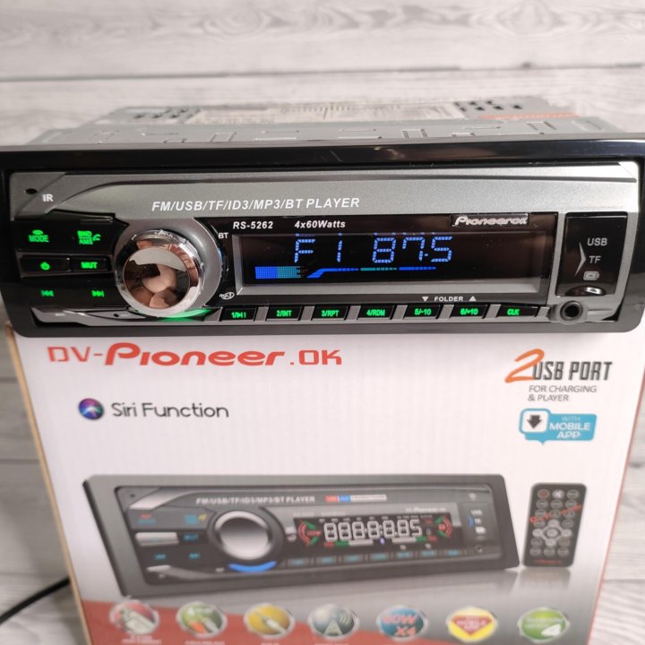 Автомагнитола Pioneer с Bluetooth 60w