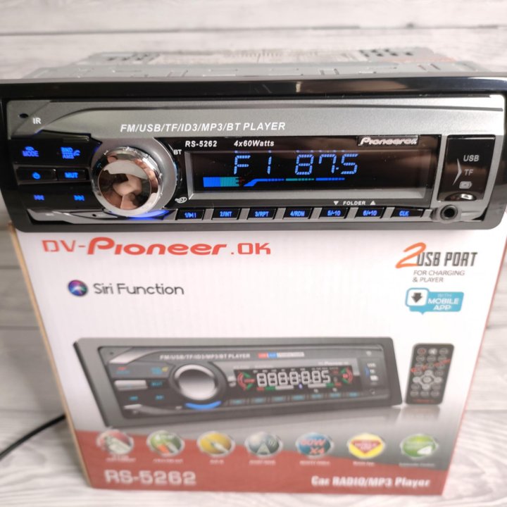 Автомагнитола Pioneer с Bluetooth 60w