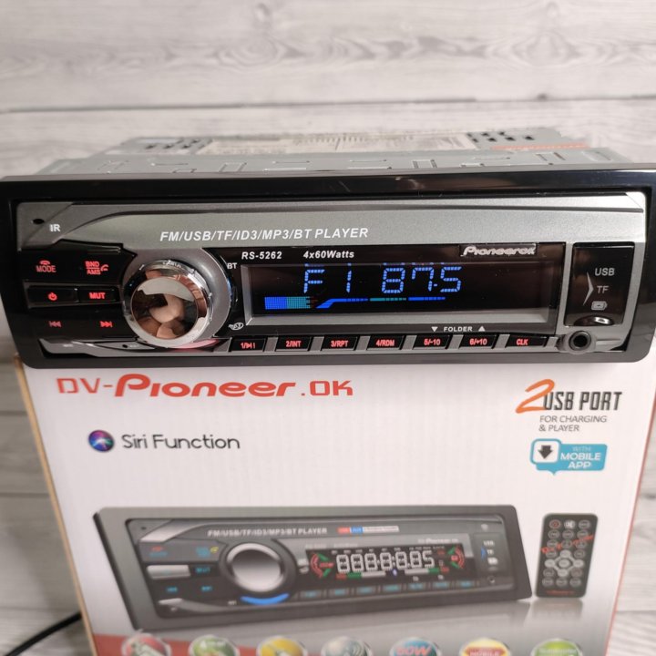 Автомагнитола Pioneer с Bluetooth 60w