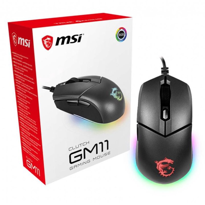 S12-0401730-CLA, Мышь MSI Clutch GM11 Проводная Чё