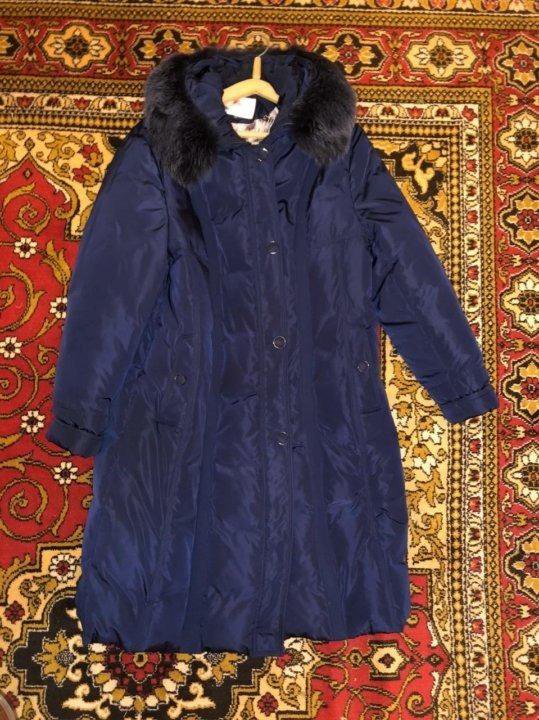 Пуховик пальто женское зимнее длинное 60 62 64