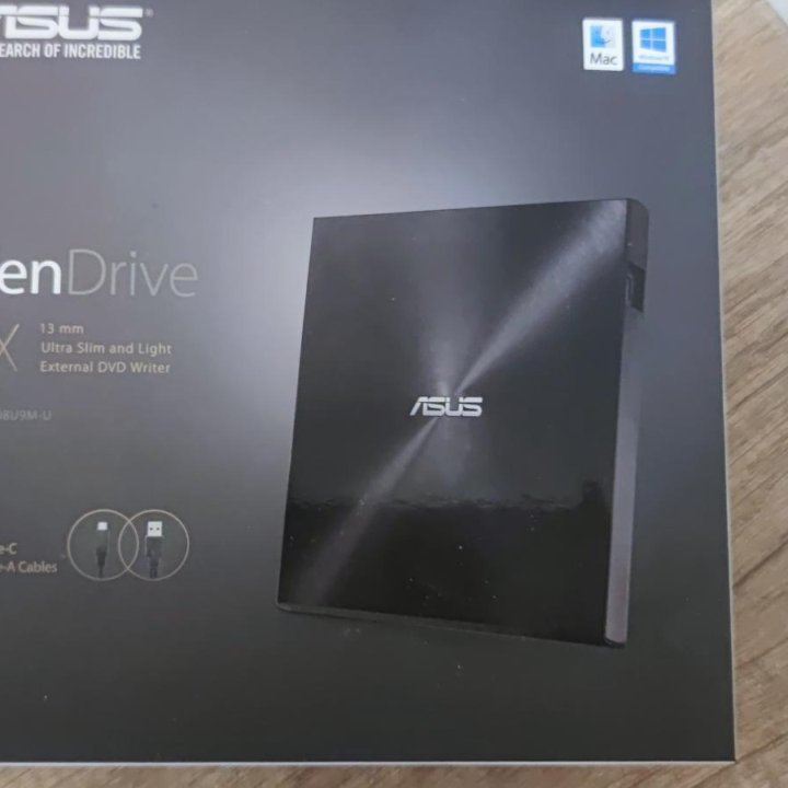 Опт. привод DVD-RW внешний Asus sdrw-08U9M-U