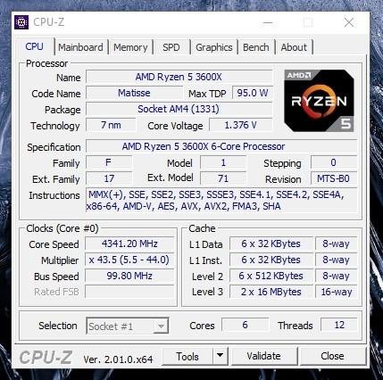 AMD Ryzen 5 3600x