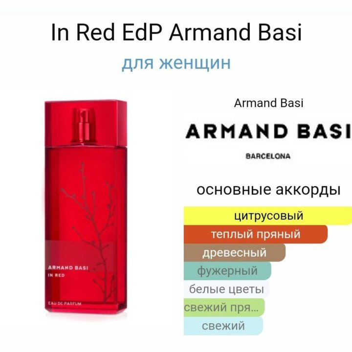 Armand Basi In Red женская парфюмерная вода 100 мл