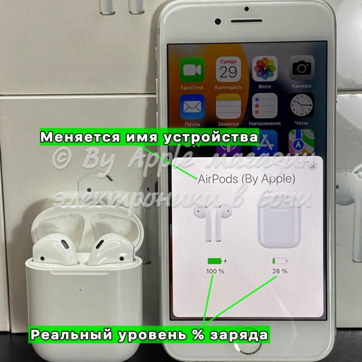 AirPods 2 (новые, премиум)