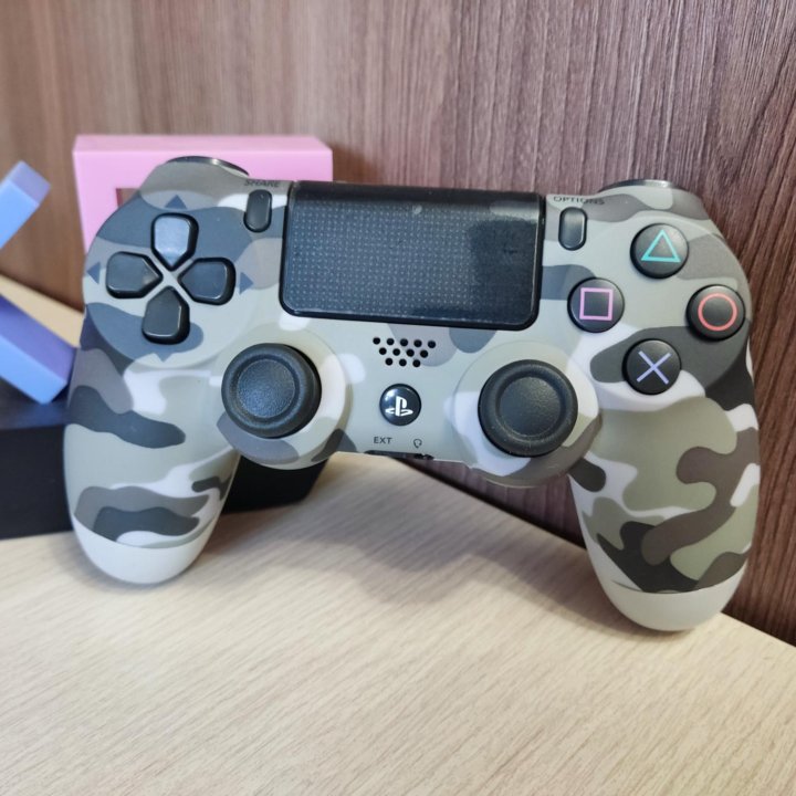 Джойстик PS4 серый хаки (новый)