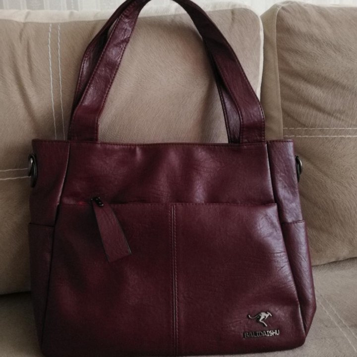 Сумка бордо