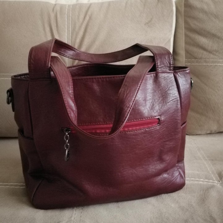 Сумка бордо