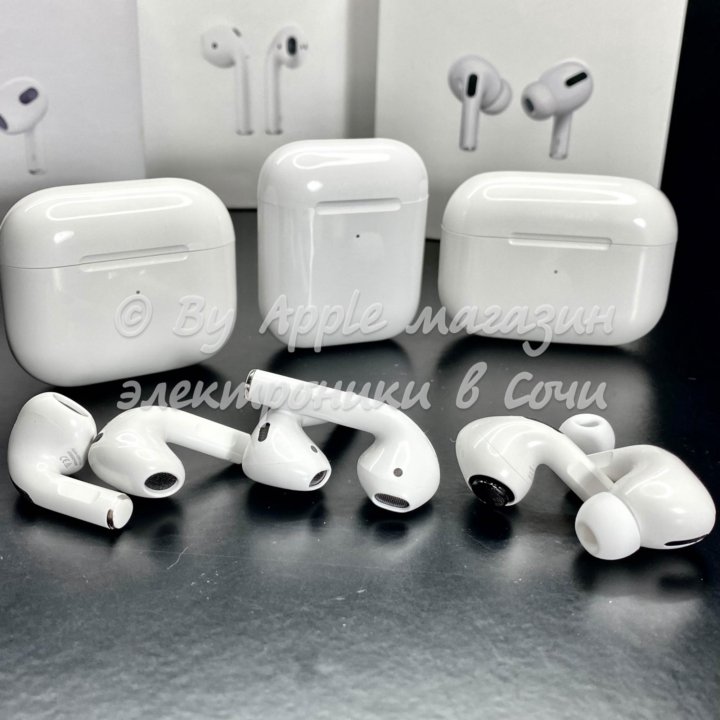 AirPods наушники все версии