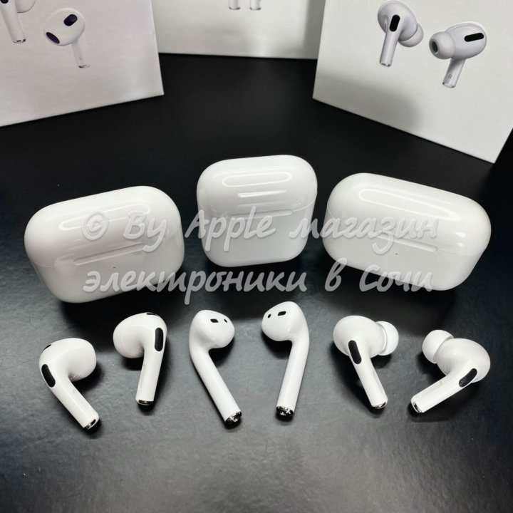 AirPods наушники все версии