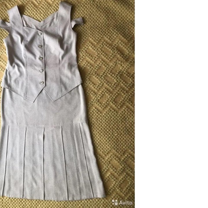 Платье - костюм летний блуза + юбка (разм.46-48 )