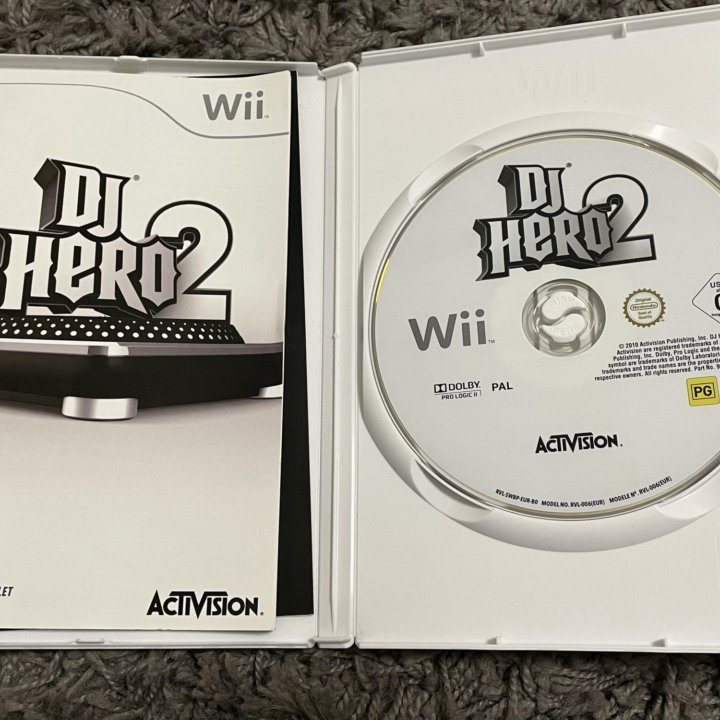 DJ hero 1,2 для nintendo wii