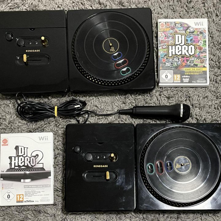 DJ hero 1,2 для nintendo wii