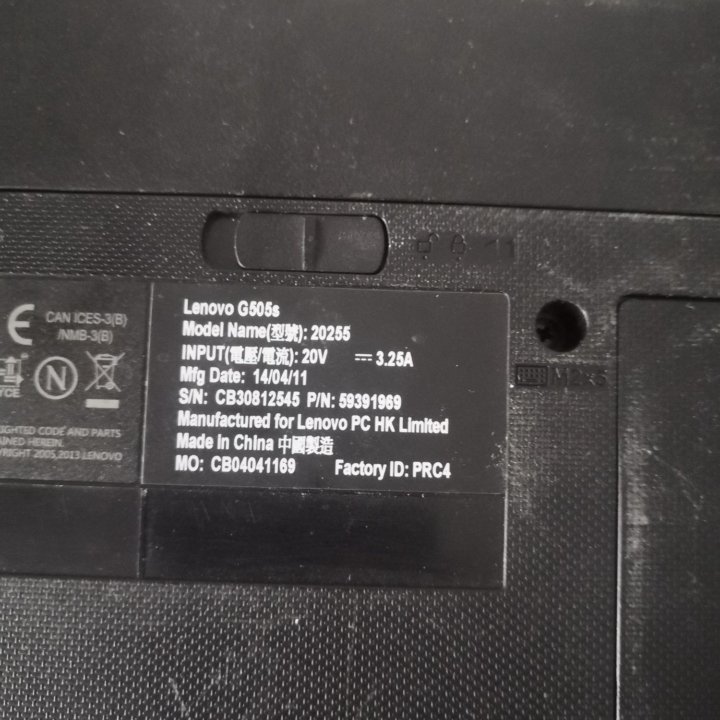 Ноутбук lenovo g505s