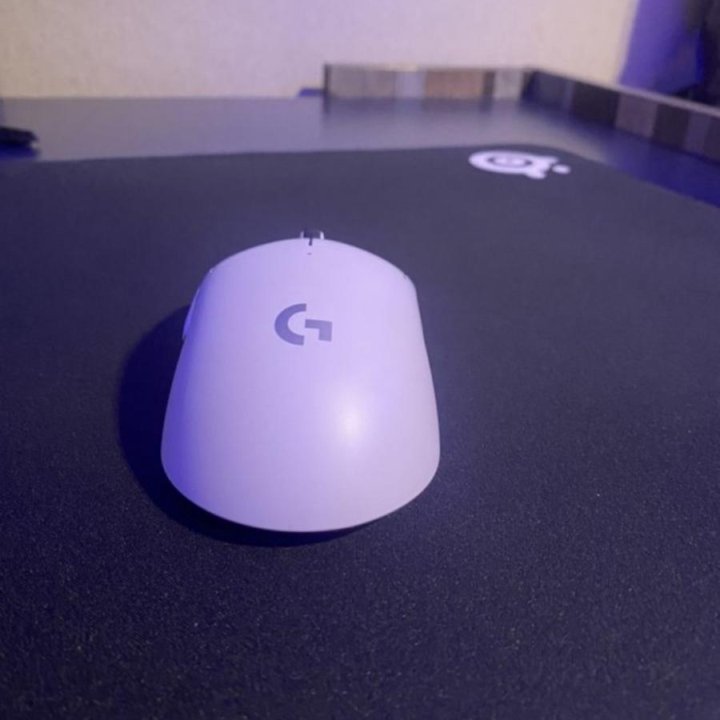 Logitech g pro x superlight, с глайдами tiger ICE