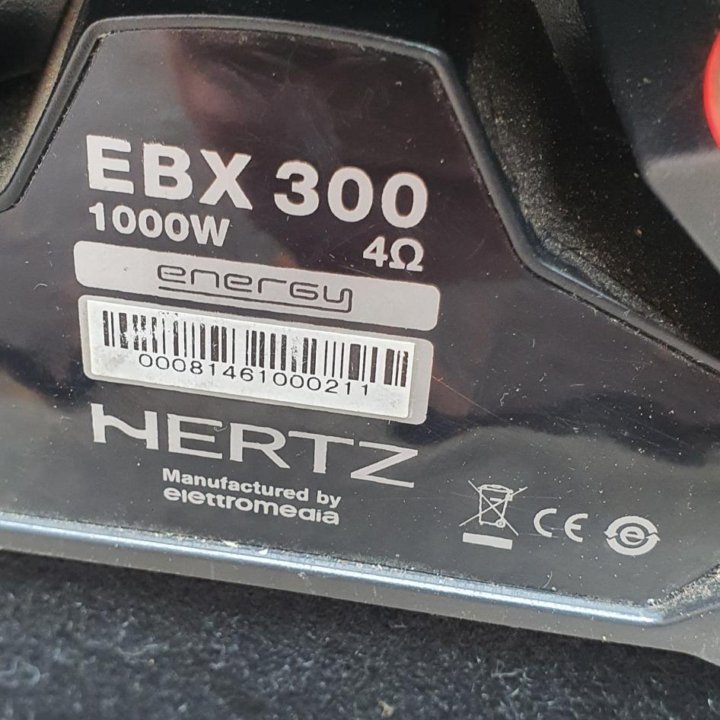 Hertz ebx300 с моноблоком