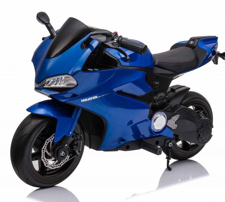 Детский электромобиль мотоцикл Ducati Blue (дисковый тормоз, 16 км/ч, 24V) - SX1629