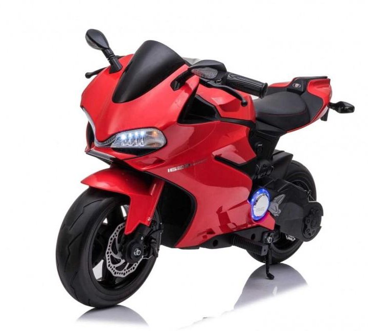 Детский электромобиль мотоцикл Ducati Red (дисковый тормоз, 16 км/ч, 24V) - SX1629