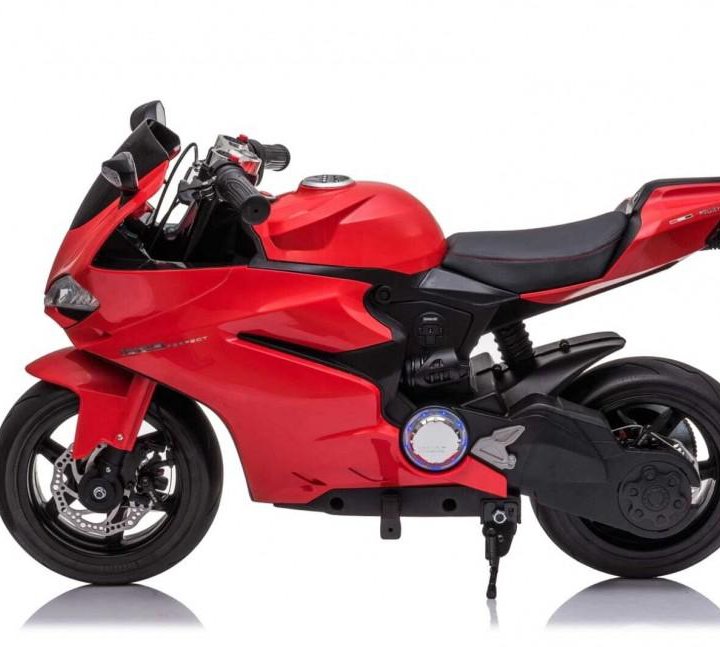 Детский электромобиль мотоцикл Ducati Red (дисковый тормоз, 16 км/ч, 24V) - SX1629