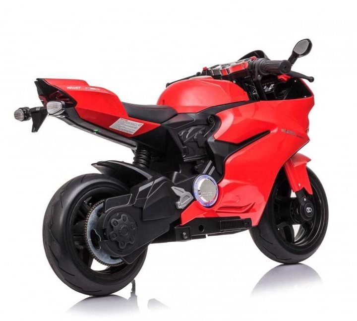 Детский электромобиль мотоцикл Ducati Red (дисковый тормоз, 16 км/ч, 24V) - SX1629