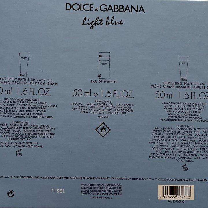 DOLCE&GABBANA Набор Light Blue