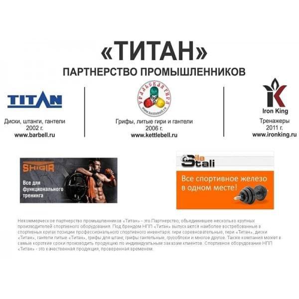 Гиря пластиковая с наполнителем Titan 10 кг