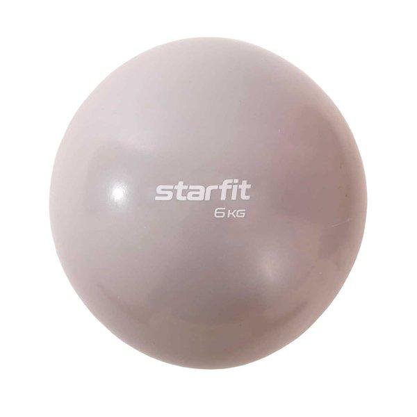 Медбол StarFit Core GB-703 6 кг, тепло-серый пастель