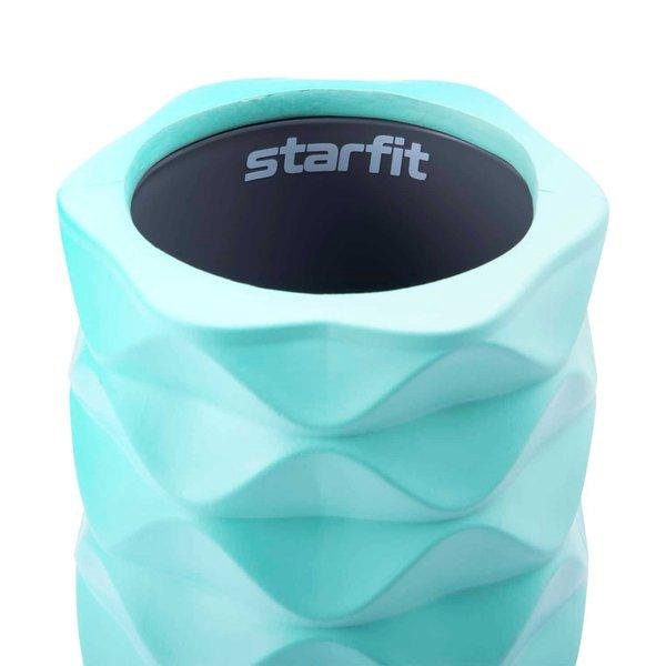 Ролик массажный StarFit Pro FA-507 средняя жесткость, 32,5x12,5 cm, мятный/серый