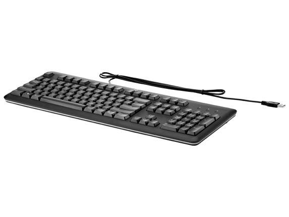 QY776AA, Клавиатура HP USB Keyboard Проводная Чёрн