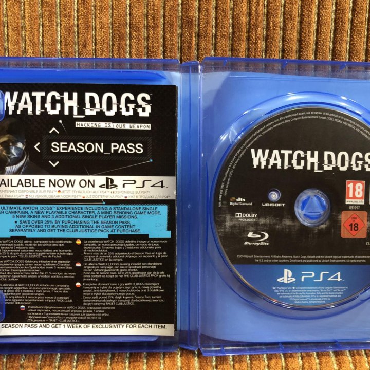 Игра Watch Dogs PS4