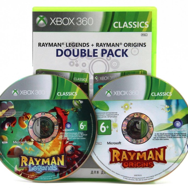 Rayman Legends + Rayman Origins Double Pack для Xb