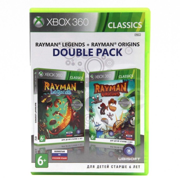 Rayman Legends + Rayman Origins Double Pack для Xb