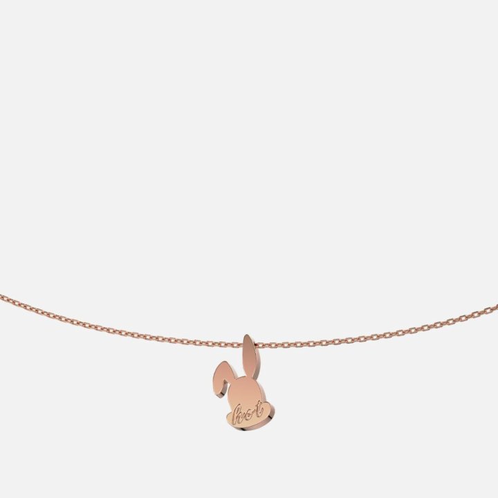 Подвеска Bunny V3 Color Rose Gold 585