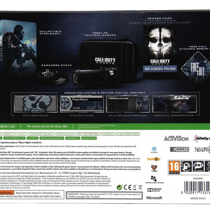 Call of Duty Ghosts Prestige Edition для Xbox 360