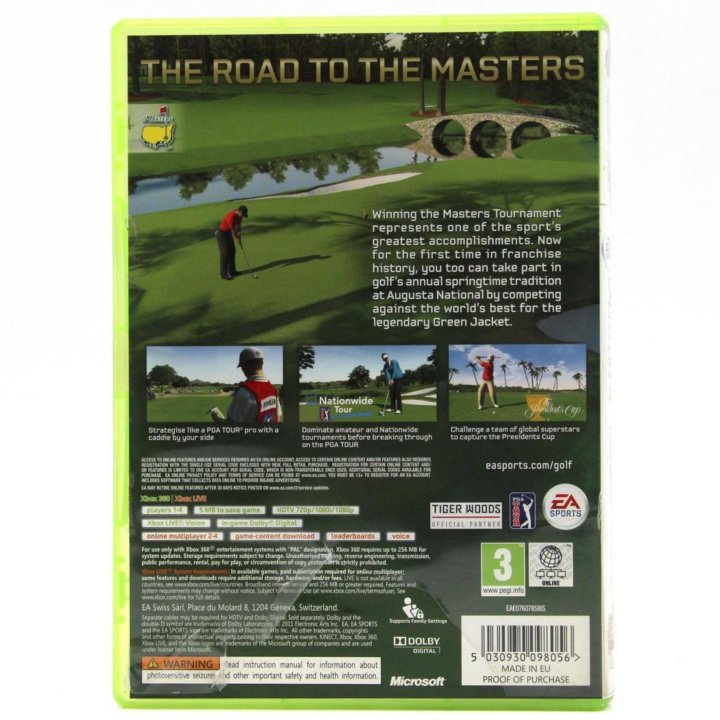 Masters Tigers Woods PGA TOUR 12 для Xbox 360