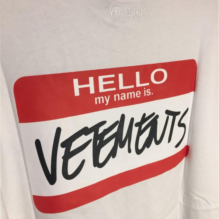 Футболка vetements оверсайз