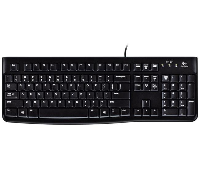 920-002506, Клавиатура Logitech K120 Проводная Чёр