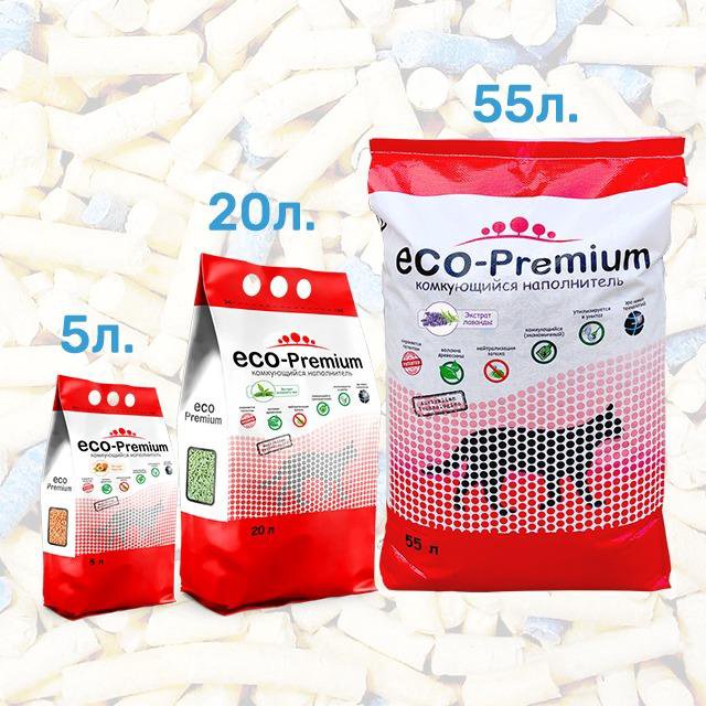 Eco-premium - наполнитель для кошачьего туалета