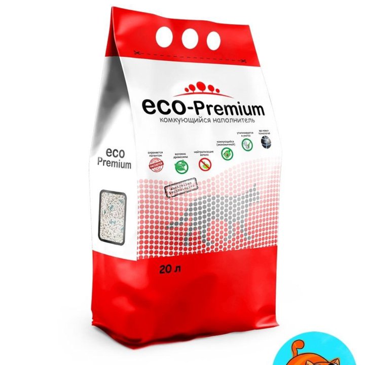 Eco-premium - наполнитель для кошачьего туалета