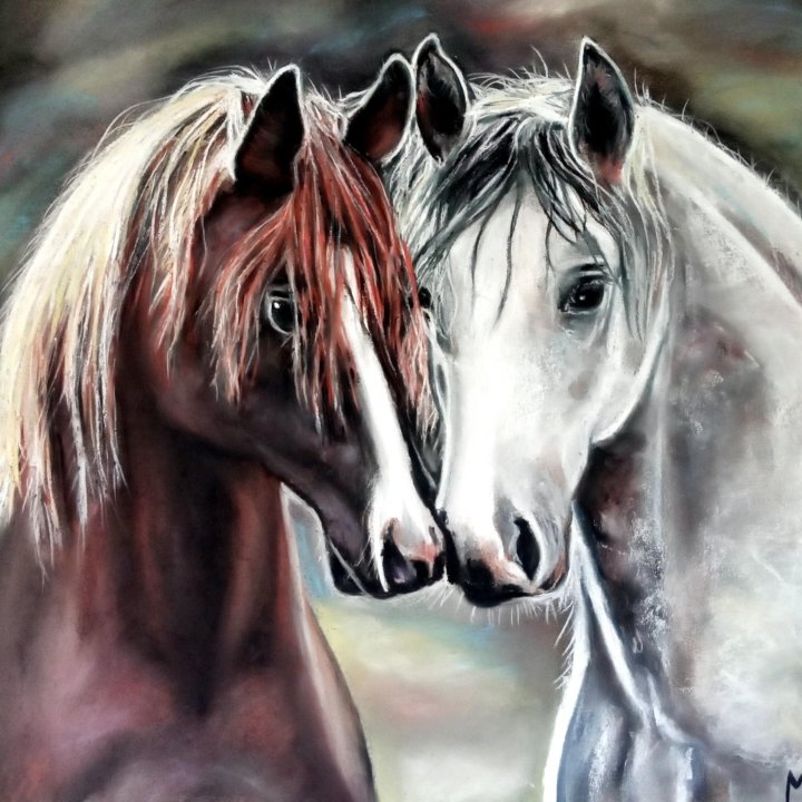 Интерьерная картина с лошадьми