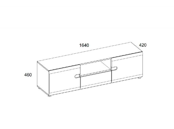 Тумба под ТВ LINATE 2D-1S/TYP 50