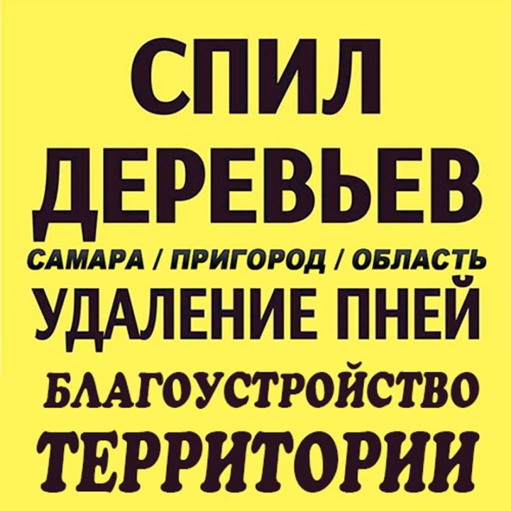 Спил деревьев, кустарников. Удаление пней. Уборка.