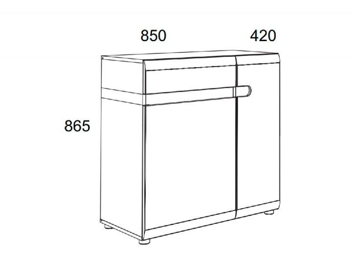Комод LINATE 2D-1S/TYP 34