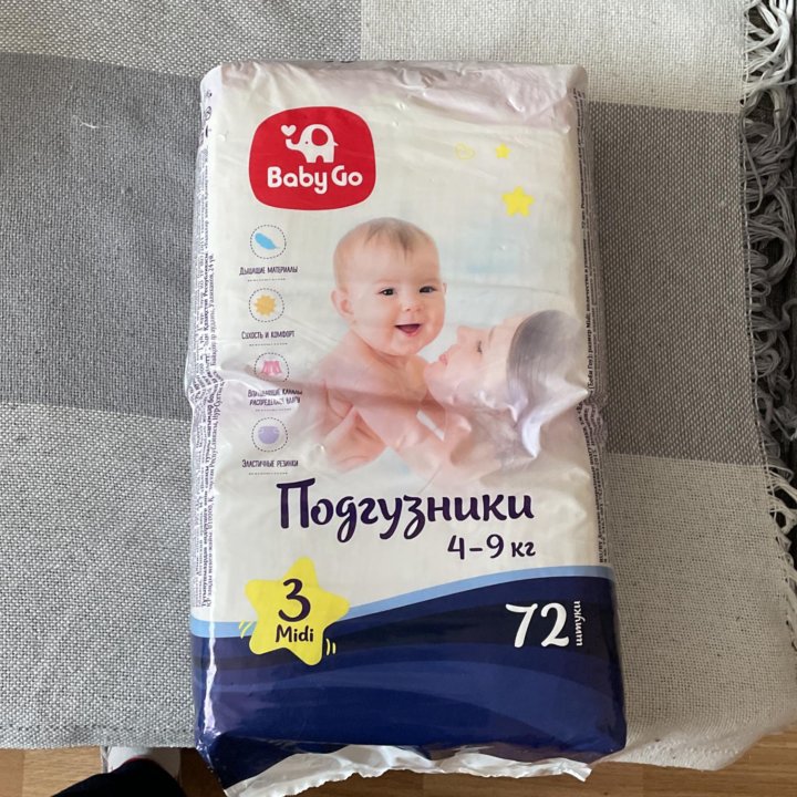 Подгузники baby go m