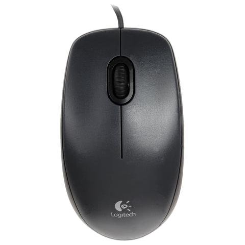 Мышь проводная LOGITECH M100, USB, 2 кнопки + 1 ко