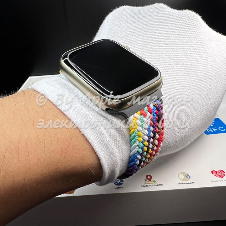 Apple Watch 7 45mm (nfc, 2 ремешка, премиум)