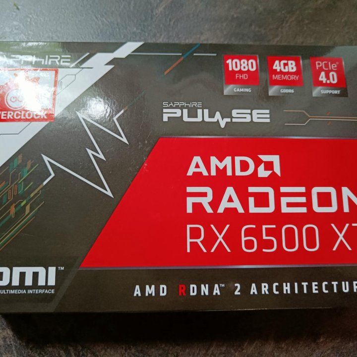 Видеокарта sapphire Radeon RX 6500 XT pulse 4Gb