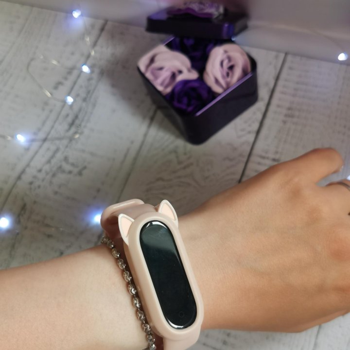 Ремешок розовый для mi band 3/4/5/6